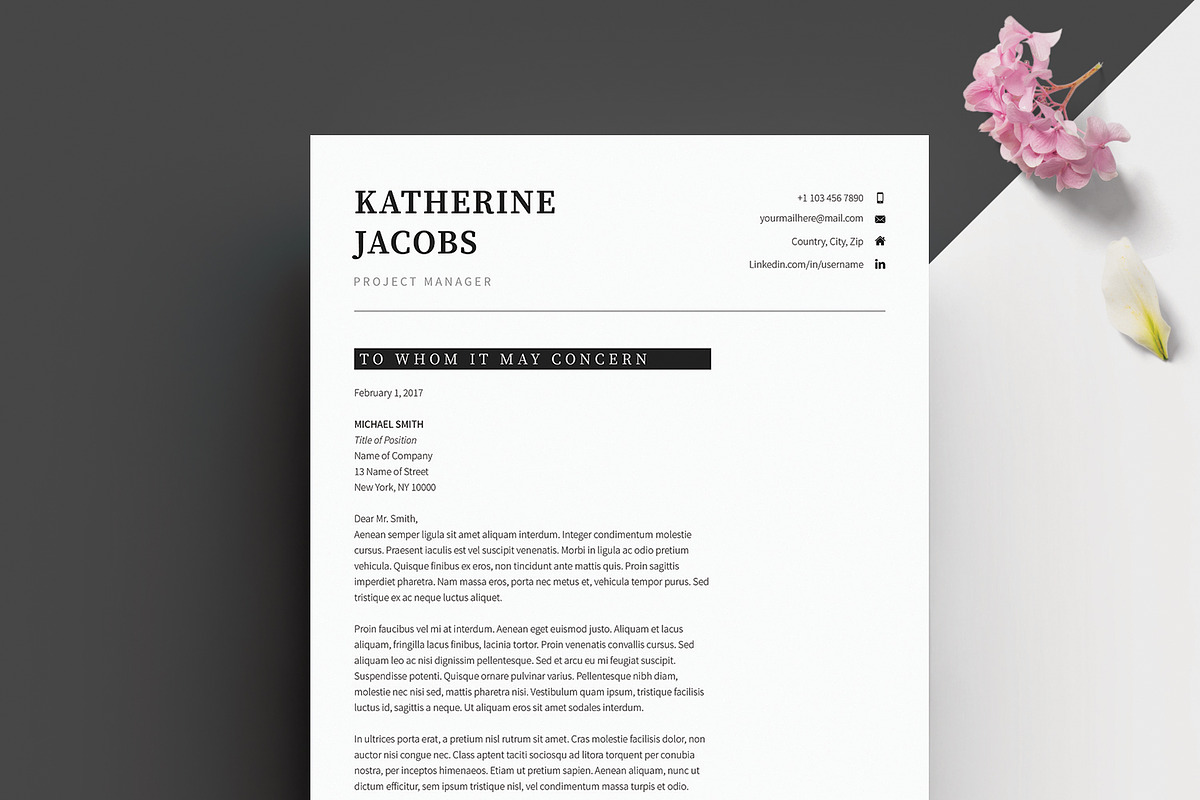 Word Resume & Cover Letter Template, a Resume Template by DemeDesign (Photo 3 of 5)