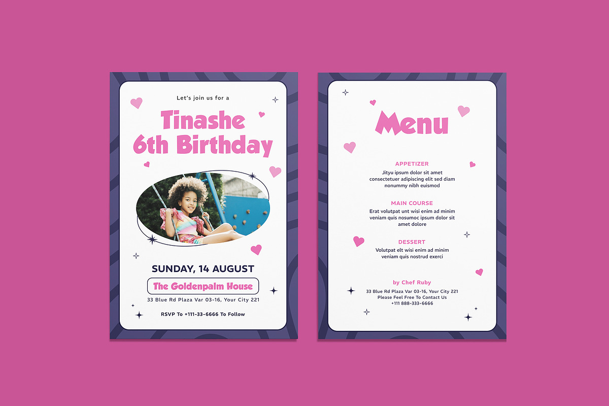 Grave Vibes Birthday Invitation, an Invitation Template by iDoodle Studio (Photo 1 of 4)