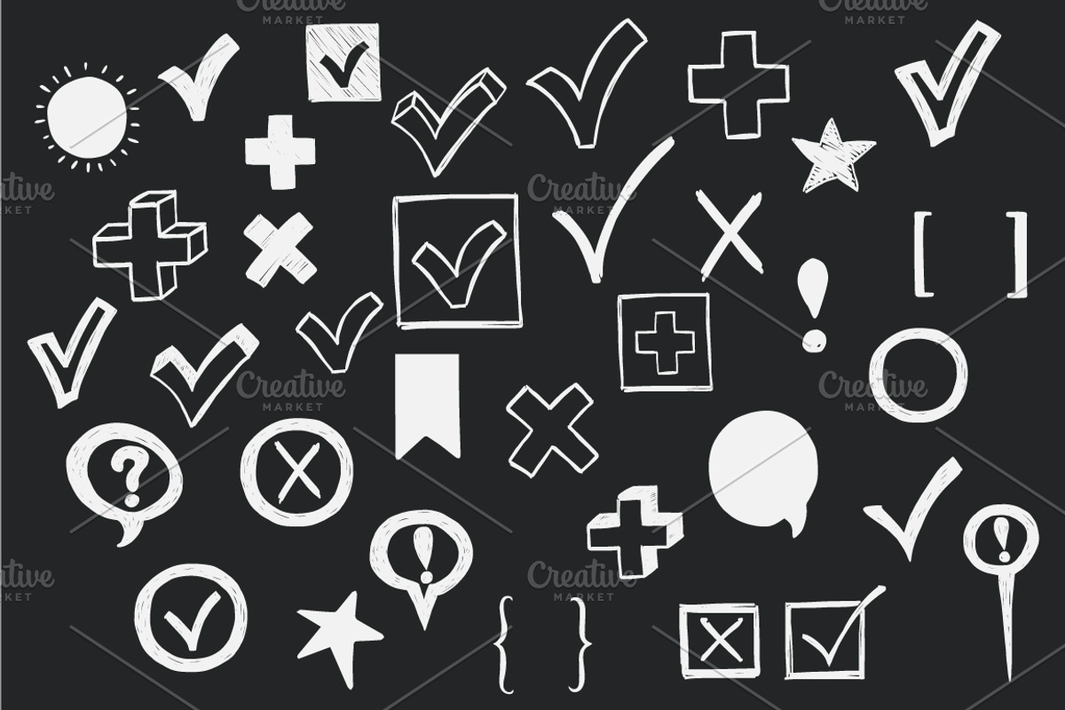 Arrows and checkmarks, a Work Illustration by Sketchetarian (Photo 3 of 4)