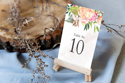 Canva Table Card, an Invitation Template by ShineOnWedding