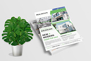 Real Estate Flyer Minimal Style, a Flyer Template by Vectorzone (Thumbnail 2 of 3)