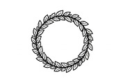 Leaf Laurel Wreath Frame Bundle, an Illustration by Gaye Art (Thumbnail 10 of 51)
