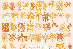 Groovy Tropical Palms Set