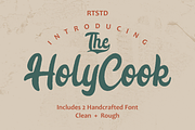 Holy Cook | 2 Charming Style, a Script Font by RT Studio (Thumbnail 1 of 10)