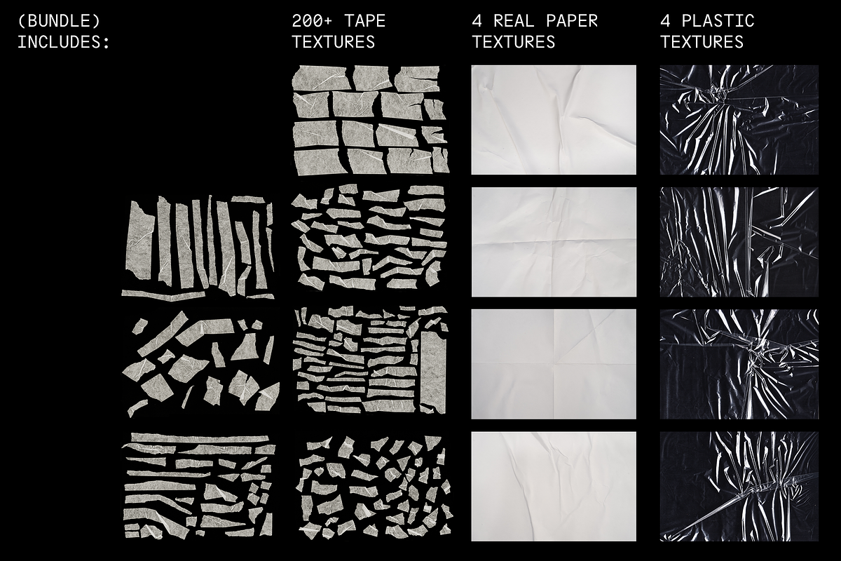 05: Masking Tape Textures Bundle, a Texture Graphic by Eugene Tantsurin (Photo 6 of 9)