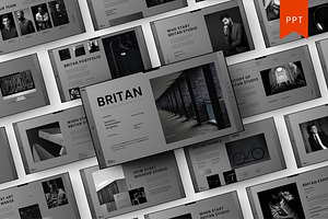 Britan – Business PowerPoint Templat, a Presentation Template by Dens Creative Studio