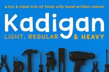 Kadigan: a fun sans-serif font trio!