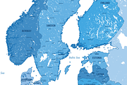 High Detailed Political Europe Map, an Illustration by ilynx (Thumbnail 6 of 8)