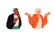 People with different emotions set, a Person Illustration by PaperTrident (Thumbnail 4 of 11)