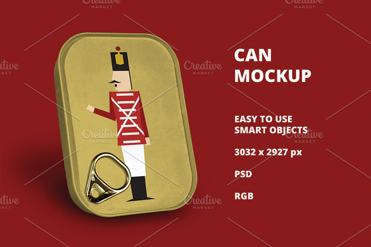 Can Mockup, a Merchandise Mockup by MHLY (Photo 1 of 3)