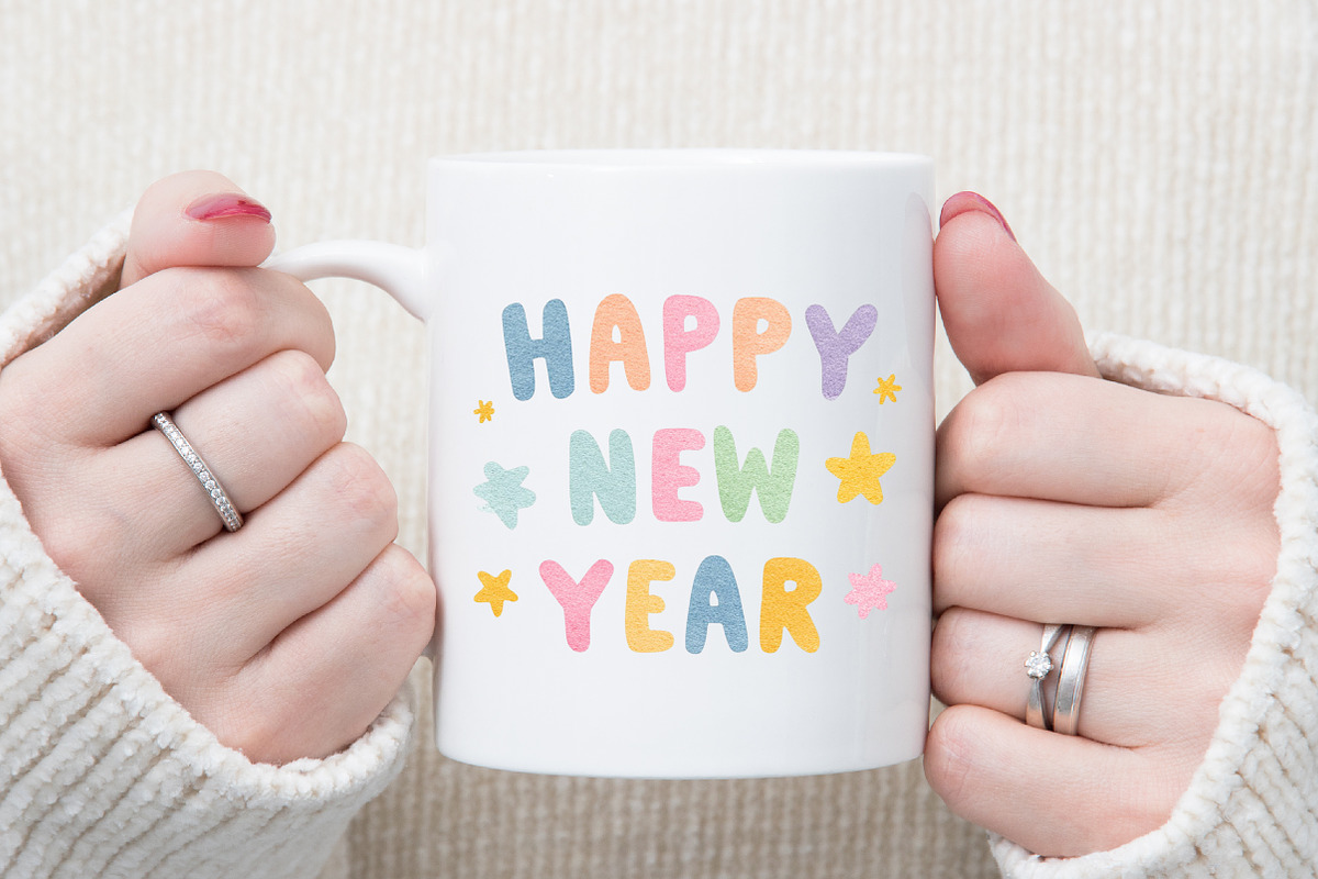 Watercolor Happy New Year Clipart, an Illustration by Sublimation Artist (Photo 5 of 6)