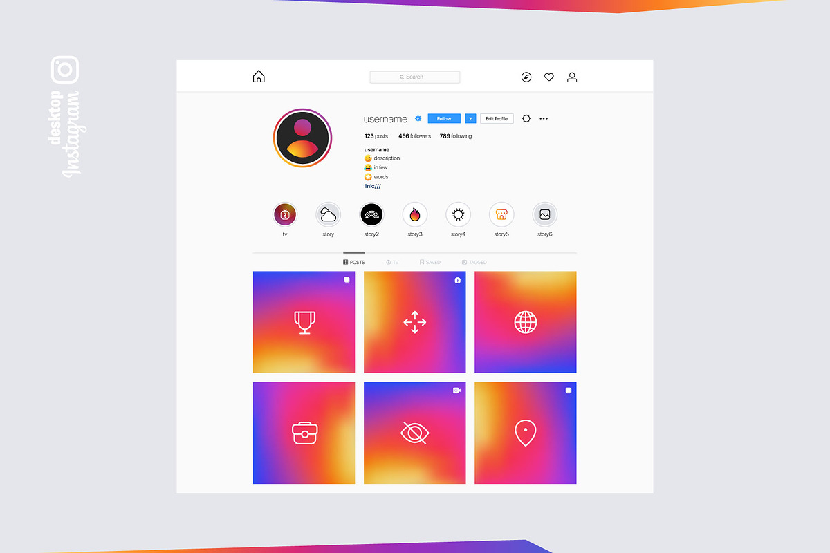 Instagram Screens Templates Bundle, a Social Media Template by karnofff (Photo 26 of 26)