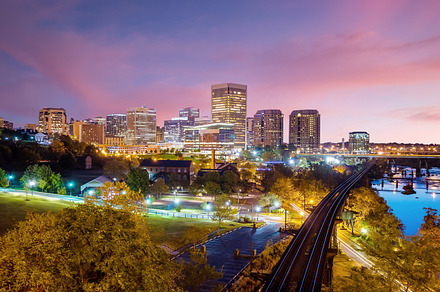 Downtown richmond sunset stock photo containing virginia and richmond, an Architecture Photo by f11photo