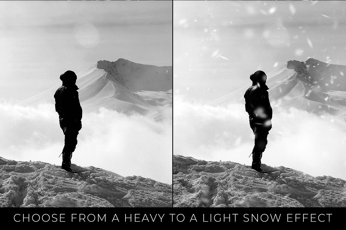 10 Realistic Photoshop Snow Brushes, a Brush Add-On by Dene Studios (Photo 8 of 8)