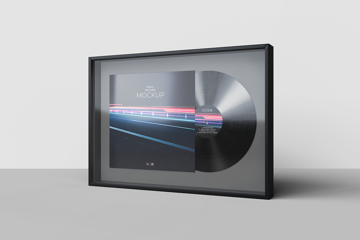 Framed Vinyl Mockup, a Packaging Mockup by KIPET (Photo 5 of 15)