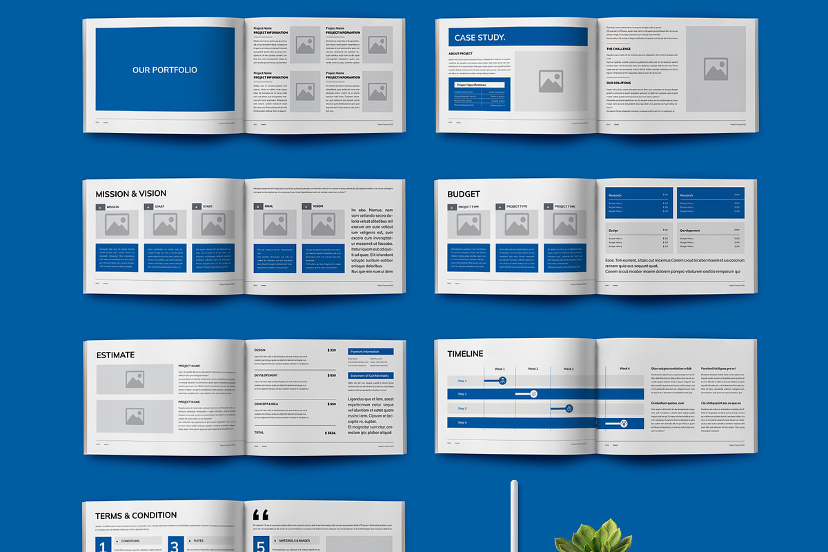 Project Proposal Design Layout, a Stationery Template by MightyDesign