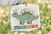 Easter Dinosaur PNG, an Illustration by Canvas Craft (Thumbnail 1 of 6)