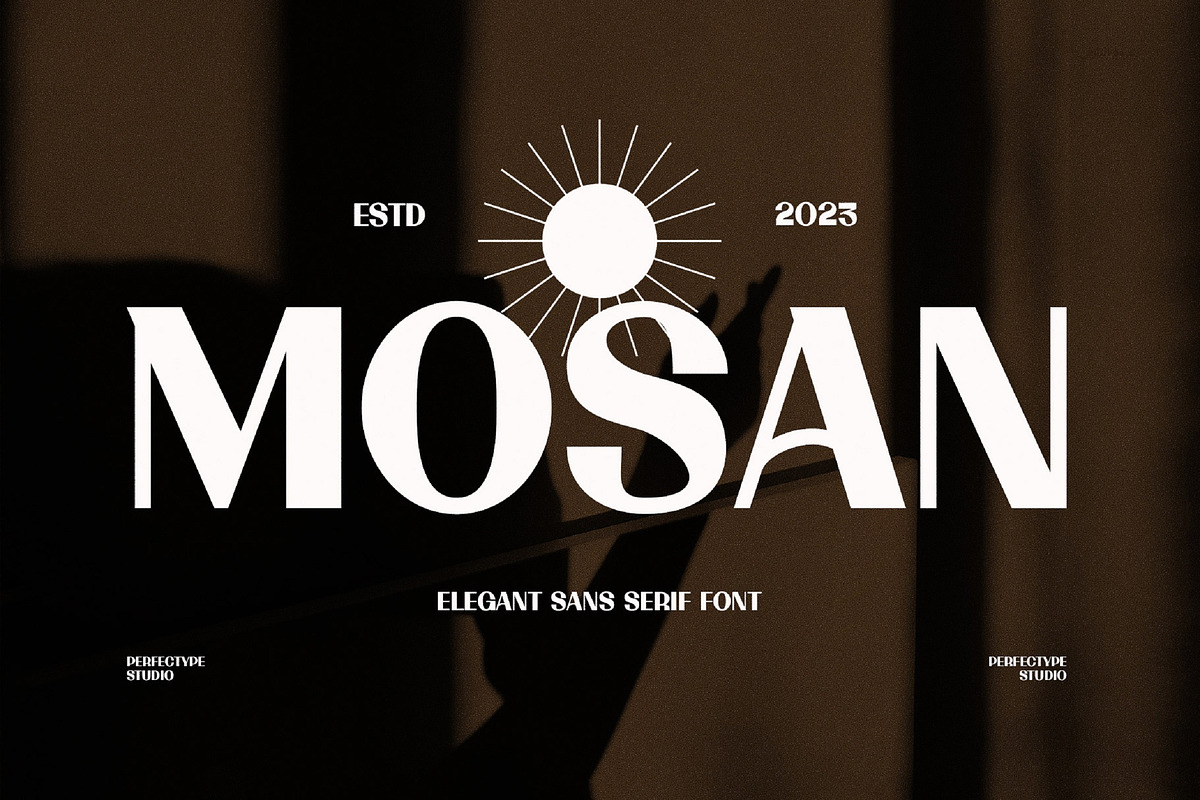 Mosan Elegant Sans Modern Serif Font, a Sans Serif Font by Perfectype (Photo 1 of 6)