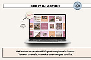 Engagement Post - Pink Boho, a Social Media Template by Freedom Business Shop (Thumbnail 2 of 11)