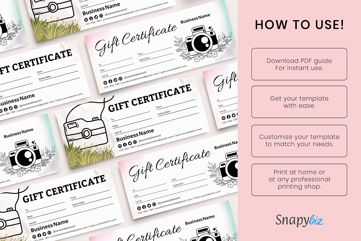 Editable Printable Canva Photography, a Print Template by Snapybiz (Photo 4 of 4)