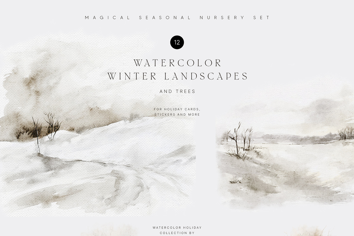 MY FIRST CHRISTMAS Watercolor Set, a Decorative Illustration by Muse Artist (Photo 12 of 25)