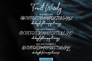 Trust Wisely Fonts, a Script Font by 50Fox (Thumbnail 11 of 13)