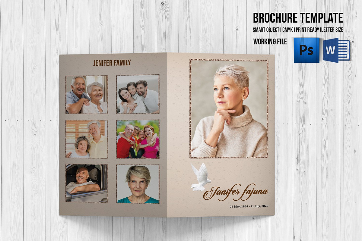 Funeral Program Template, a Brochure Template by Template Shop (Photo 2 of 5)