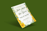 Tender Floral Wedding Invitation, an Invitation Template by dokudokunomi (Thumbnail 2 of 4)