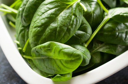 Fresh spinach leaves in a bowl, a Food & Drink Photo by WildStrawberry Magic