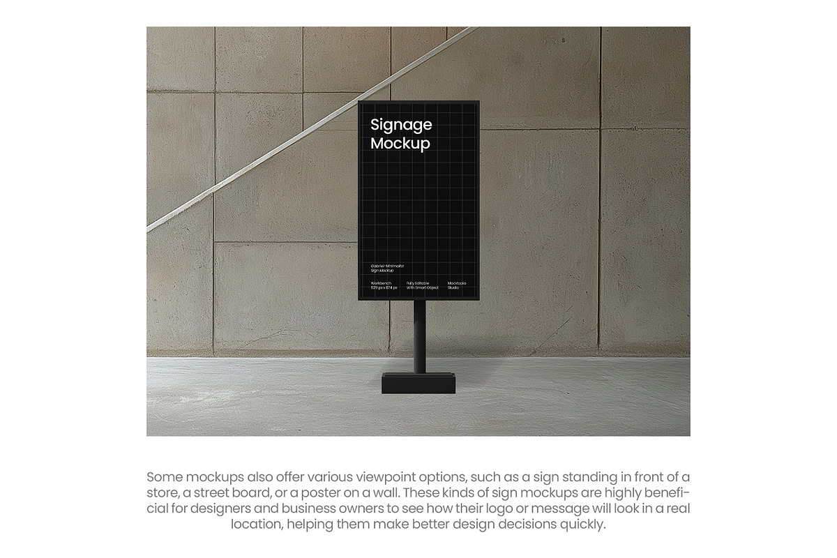 Gabriel Minimalist Signage Mockup, an Advertising Mockup by Mocktopia (Photo 7 of 8)