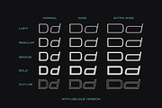 Aerodome – Futuristic & Sport Font, a Sans Serif Font by Typebae (Thumbnail 2 of 11)