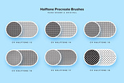 Retro Halftone Procreate Brushes, a Brush Add-On by Creative Veila (Thumbnail 6 of 9)