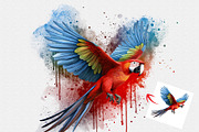 Watercolor Bird Painting Effect, an Action Add-On by Photoshop Action (Thumbnail 8 of 21)