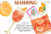 Aperitivo Mahjong Cocktails, a Food Illustration by TheHappyGiftArt (Thumbnail 7 of 10)
