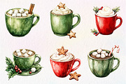 Cute Christmas Hot Cocoa Cup Clipart, an Illustration by Dream Creation (Thumbnail 4 of 7)