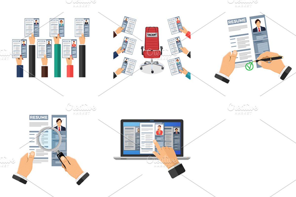 Job Vacancy Employment and Hiring, a Person Illustration by TAlex (Photo 7 of 7)