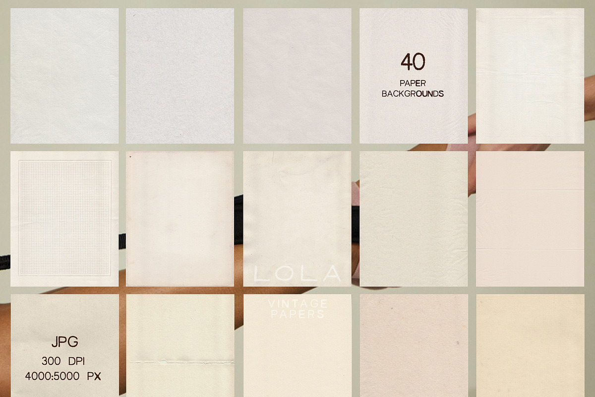 LOLA: Vintage Papers Pack, an Object Graphic by lerinartstudio (Photo 8 of 11)
