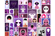 Set Of People Vector Portraits, a Person Illustration by danjazzia (Thumbnail 2 of 2)