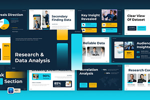 Research Data Analysis Keynote, a Presentation Template by Loin Studio