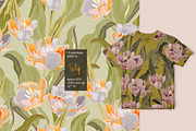 Tulip seamless vector set, a Pattern Graphic by PatternsBlooming (Thumbnail 2 of 8)
