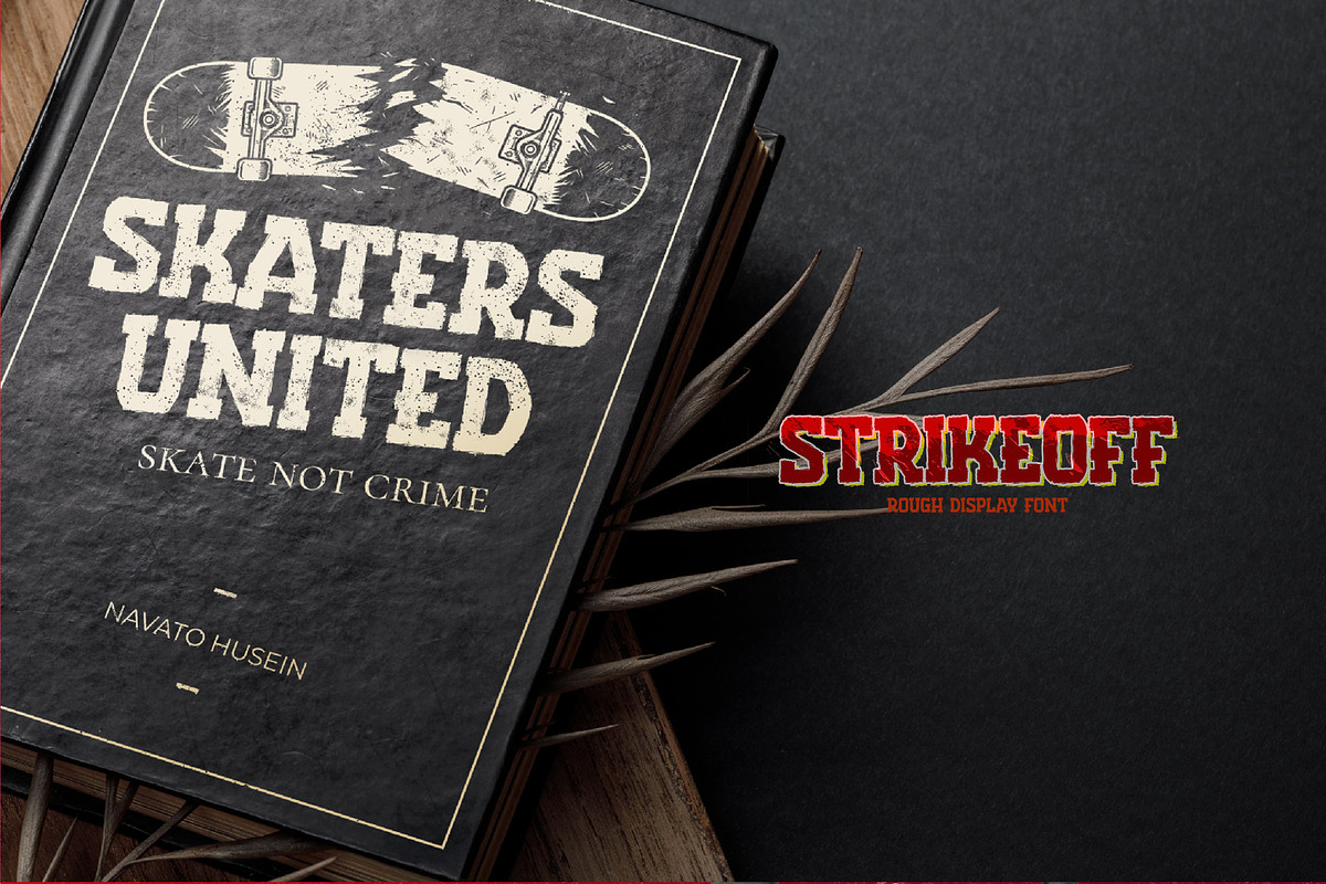 Strikeoff – Rough Display Font, a Slab Serif Font by Almarkhatype (Photo 6 of 8)