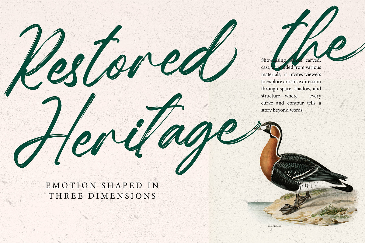 Hugetta Amphals Elegant Brush Font, a Script Font by Letterena Studios Script (Photo 11 of 15)