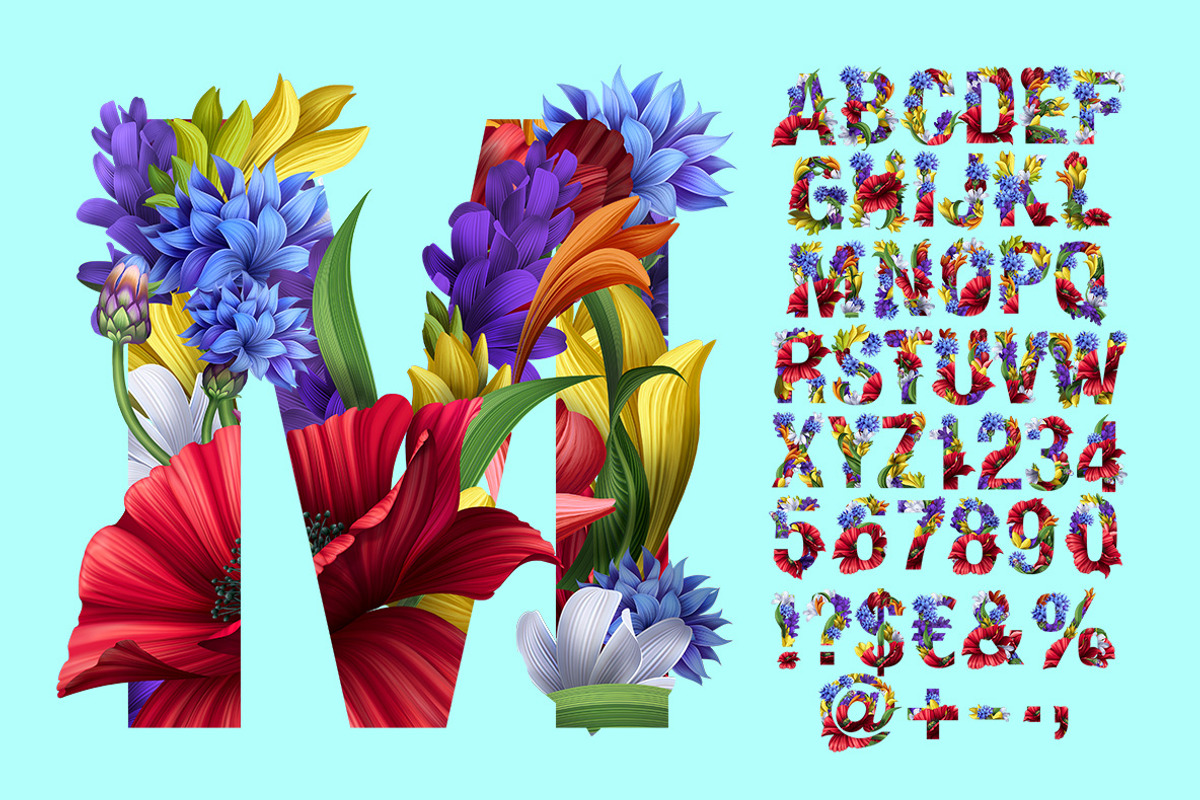 Flowers Wacomka Font, a Font by Handmadefont (Photo 2 of 10)