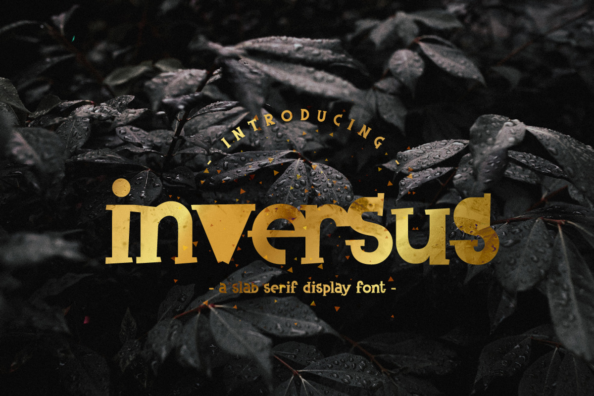 Inversus - a slab serif display font