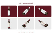 Dark Glass Wine Bottle Mockup Set, a Packaging Mockup by Country4k (Thumbnail 2 of 4)