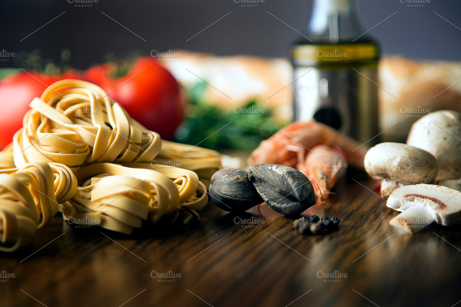 Raw pasta containing pasta, italian, and raw food