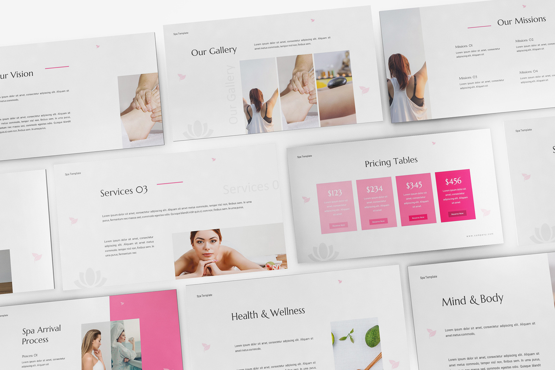 Luxury Spa Powerpoint Template, a Presentation Template by Formatika Studio