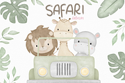 Jungle Safari Animals Clipart PNG, an Animal Illustration by Articlips (Thumbnail 1 of 5)