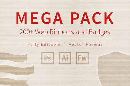 Mega Pack of Web Ribbons and Badges