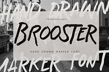 Brooster - Hand Drawn Marker Font